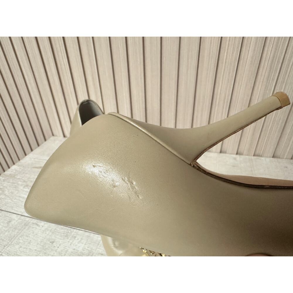 Burberry Ezra TB Leather Pumps in Nude Sz IT36/US6 Womens Shoes - Picture 12 of 16